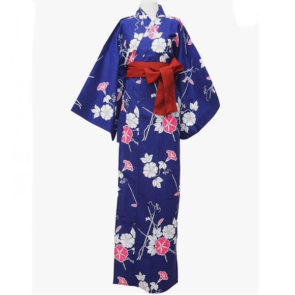 Midori Other - NWOT. Japanese Yucata Midori ‘Navy Morning Glory’ Kimono